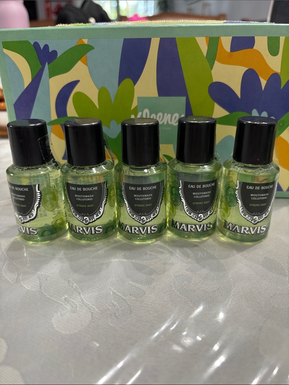 Marvis Strong Mint Mouthwash Travel Bottles - 1.0 oz